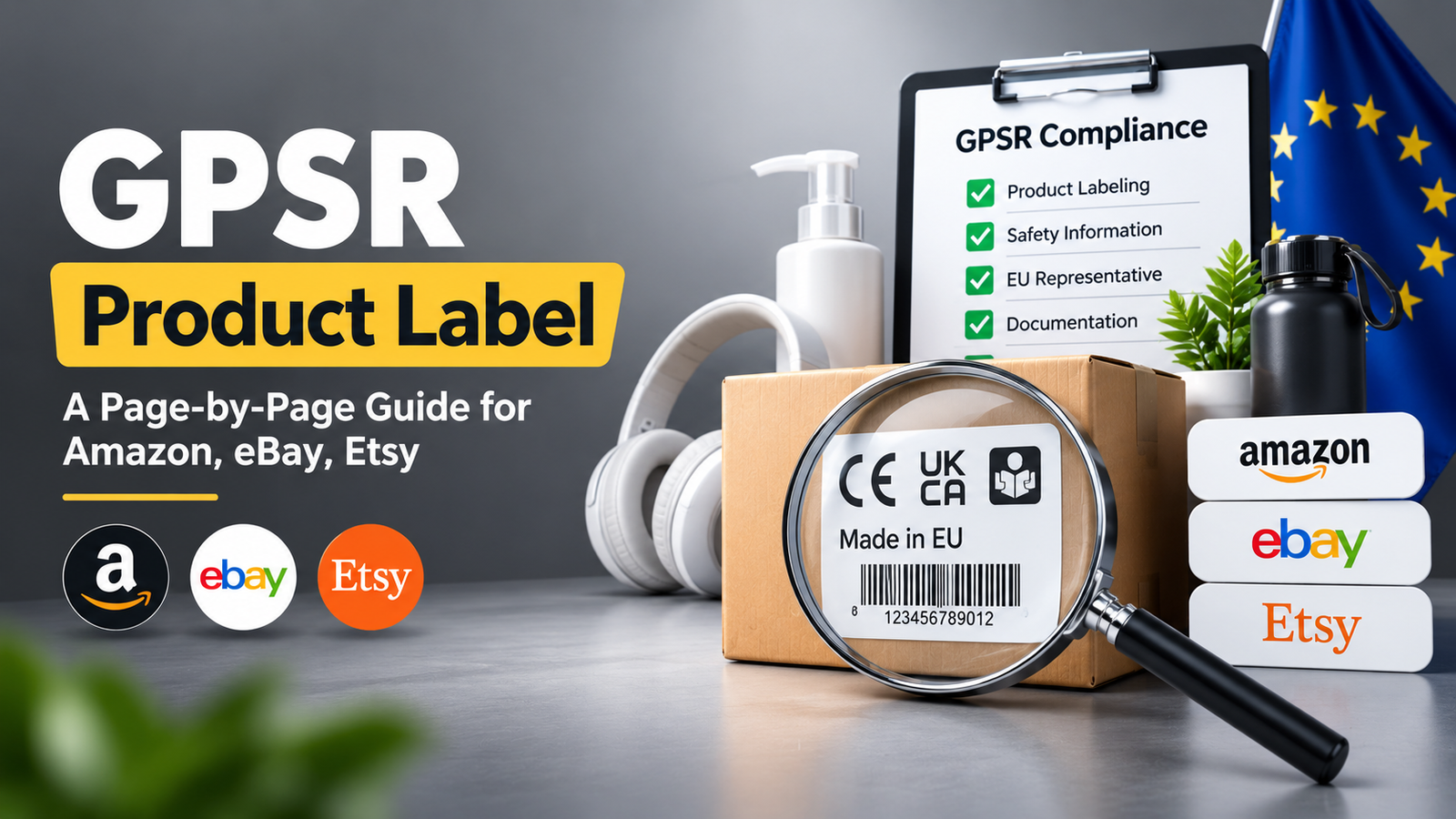 GPSR Product Label: A Page-by-Page Guide for Amazon, eBay, Etsy