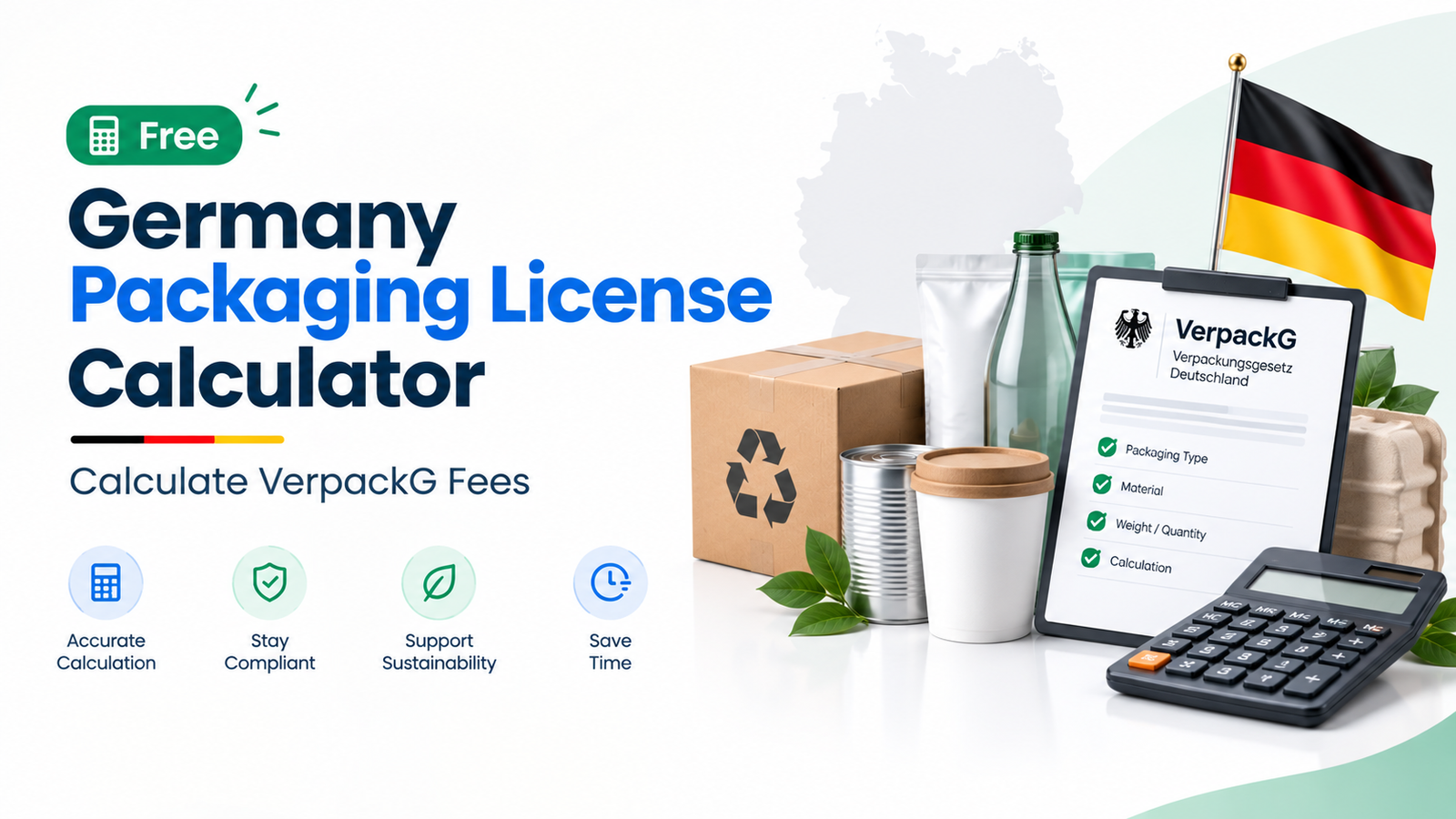 Free Germany Packaging License Calculator | Calculate VerpackG Fees