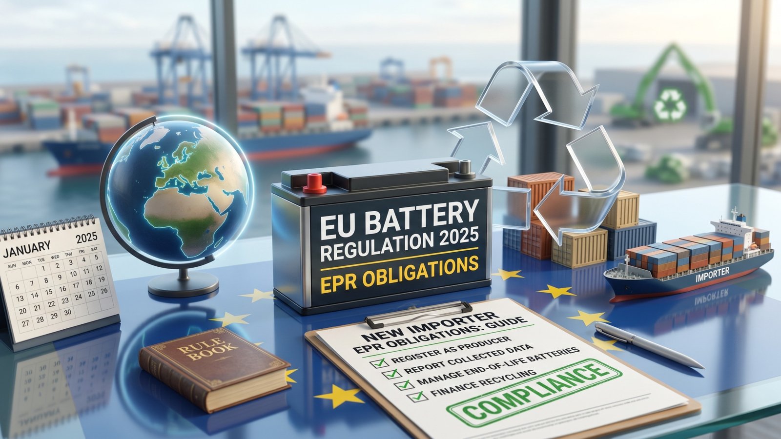 EU Battery Regulation 2025: New EPR Obligations for Importers