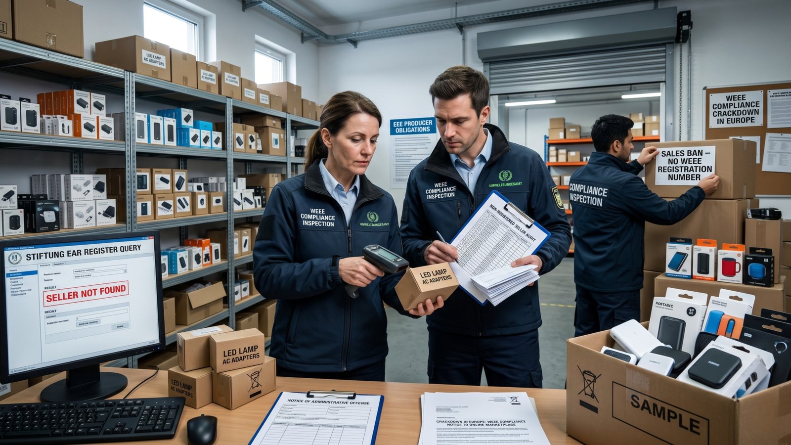 WEEE Compliance Crackdown in Europe: Authorities Target Non-Registered Sellers