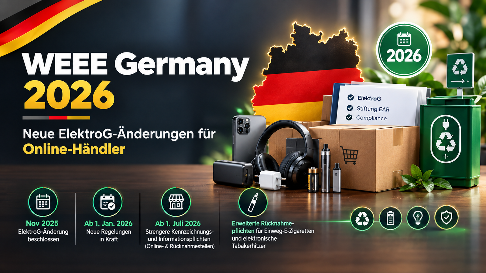 WEEE Germany 2026: New ElektroG Changes Every Online Seller Should Know